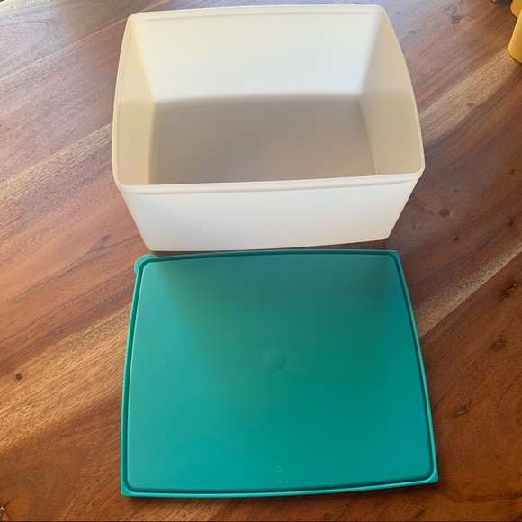 Tupperware 6284 Freeze it storage container with snowflake pattern. - Picture 4 of 10